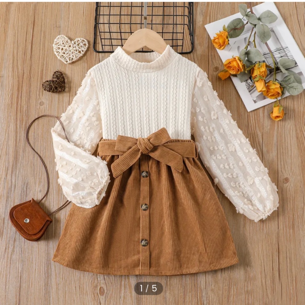3PCS Kid Girl Sweet Solid Color Skirt Suit